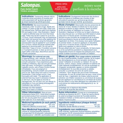 Salonpas 12 Hour Pain Relief Patch 7