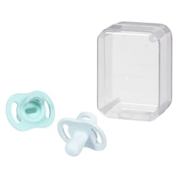 Ultra-light StayPut Pacifier, 0-6m, 2 Count, One-Piece Silicone Design 1
