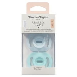 Ultra-light StayPut Pacifier, 0-6m, 2 Count, One-Piece Silicone Design 2