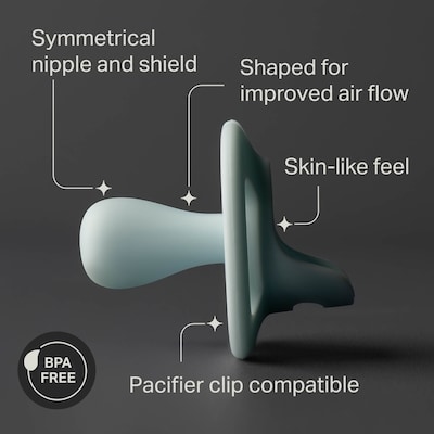 Ultra-light StayPut Pacifier, 0-6m, 2 Count, One-Piece Silicone Design 5