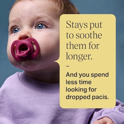 Ultra-light StayPut Pacifier, 0-6m, 2 Count, One-Piece Silicone Design 6
