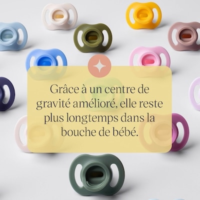Sucette Tommee Tippee Ultra-légère StayPut, 18 à 36 mois, paquet de 2, conception monopièce en silicone 6