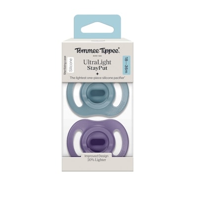 Sucette Tommee Tippee Ultra-légère StayPut, 18 à 36 mois, paquet de 2, conception monopièce en silicone 7