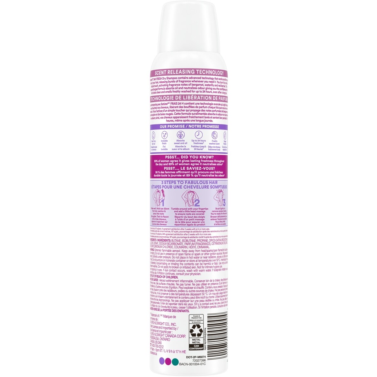 Shampooing Sec 24H Frais