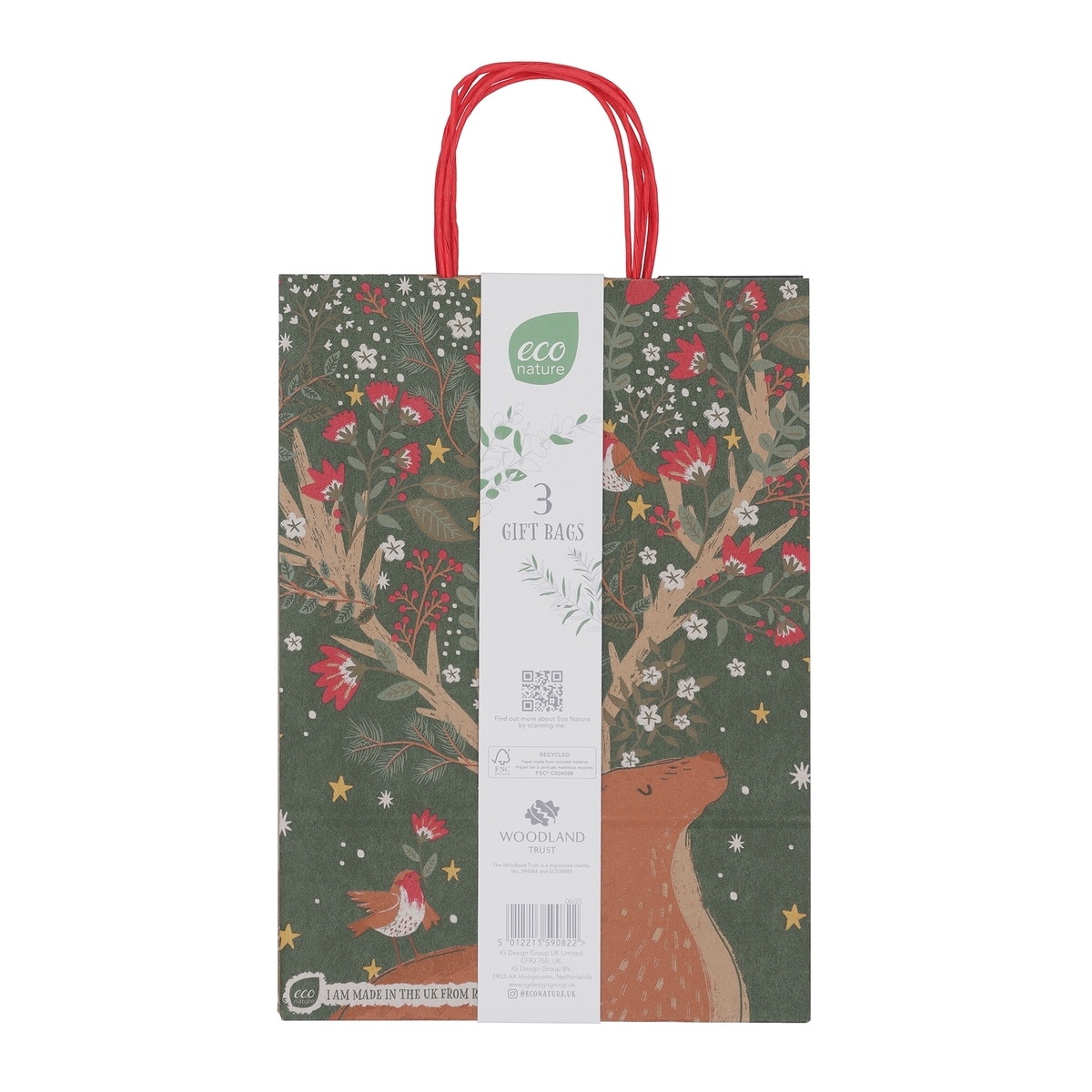 KRAFT 3PC LRG BAGS Asst