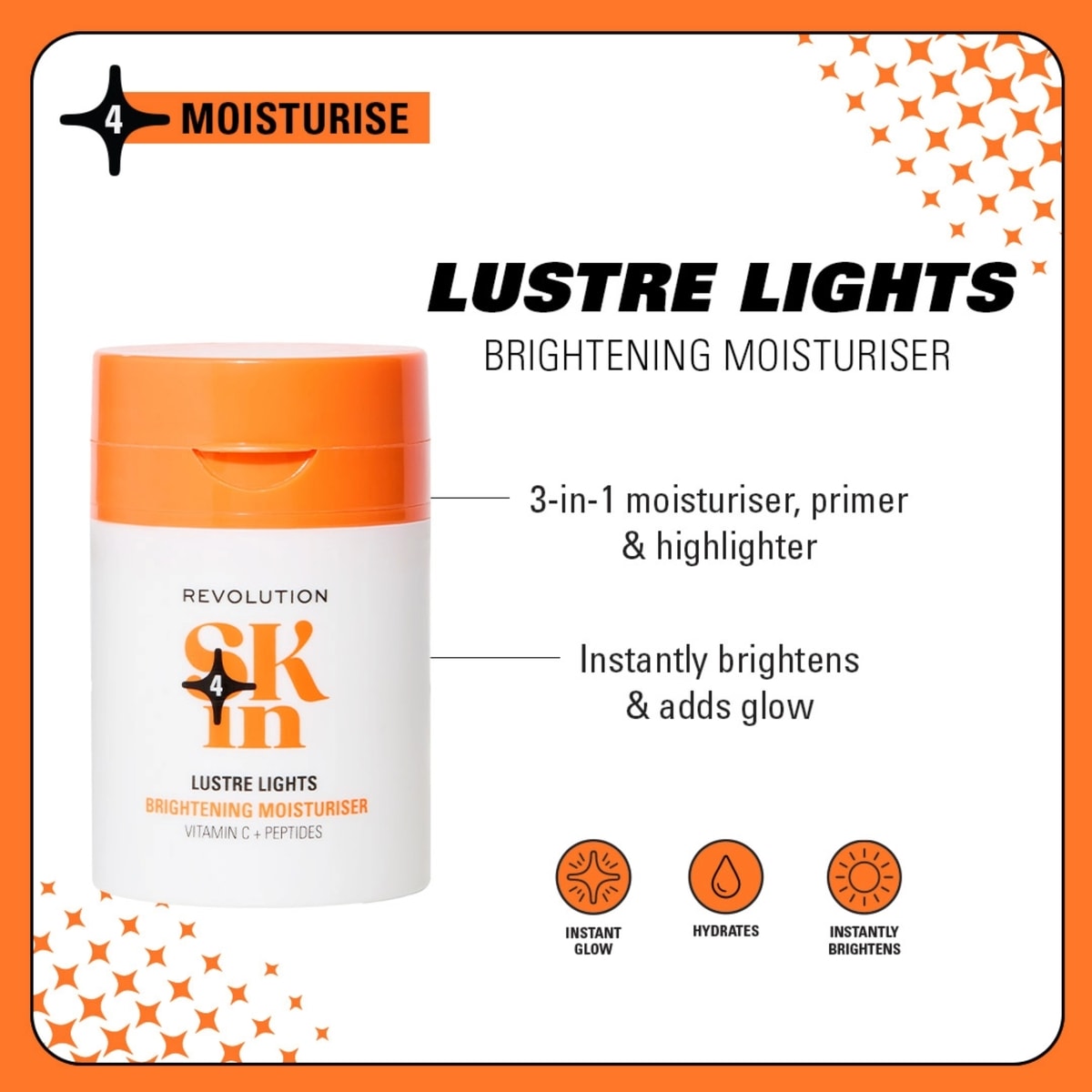 Skin Lustre Lights Vitamin C & Peptides Brightening Moisturiser