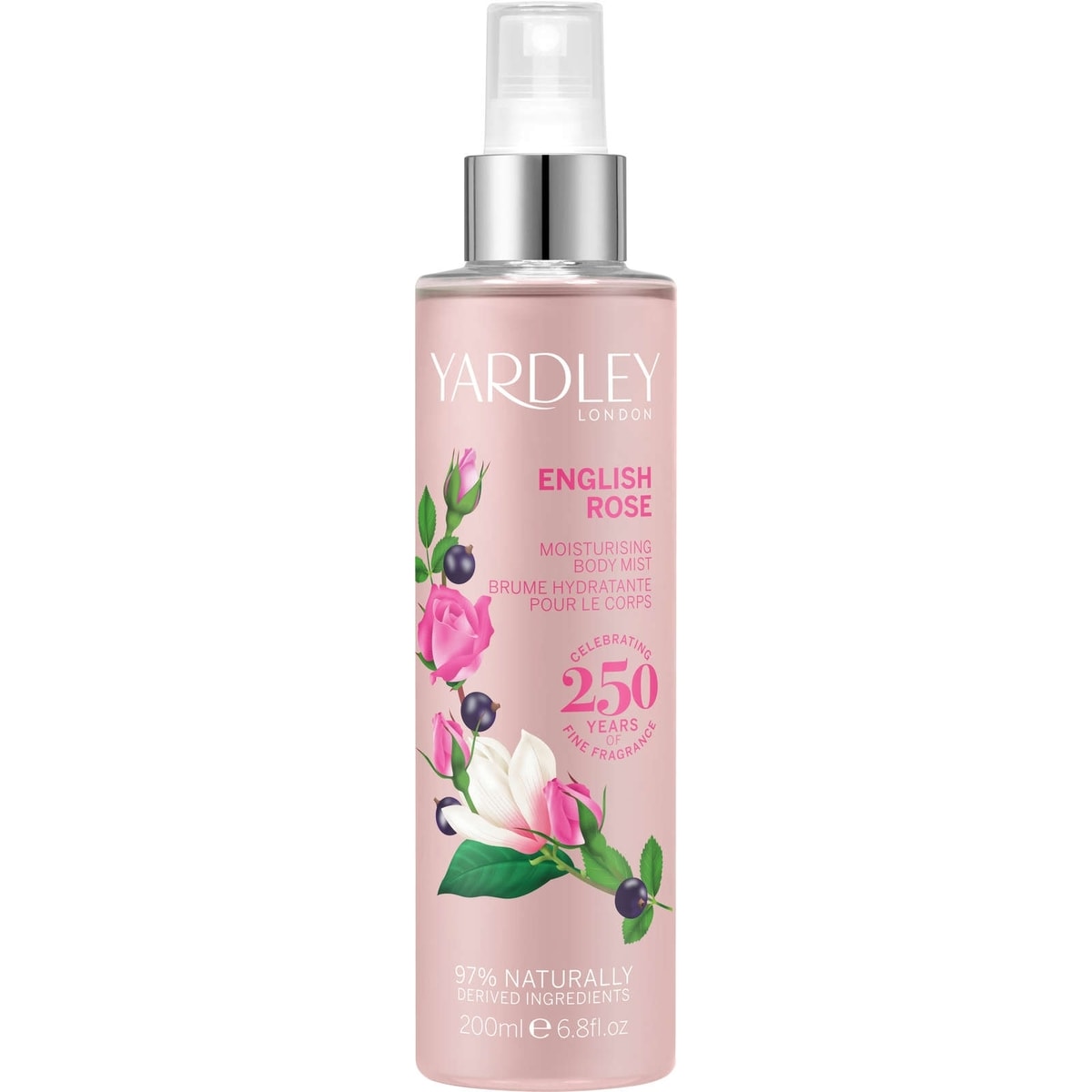 Yardley English Rose Fragrance Body Mist 250 mL PINK