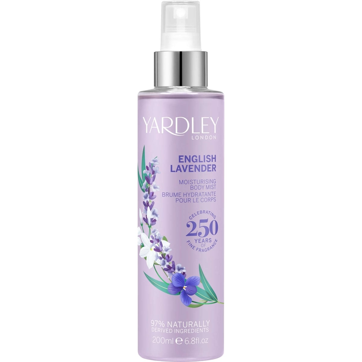 Yardley English Lavender Fragrance Body Mist 250 mL PURPLE