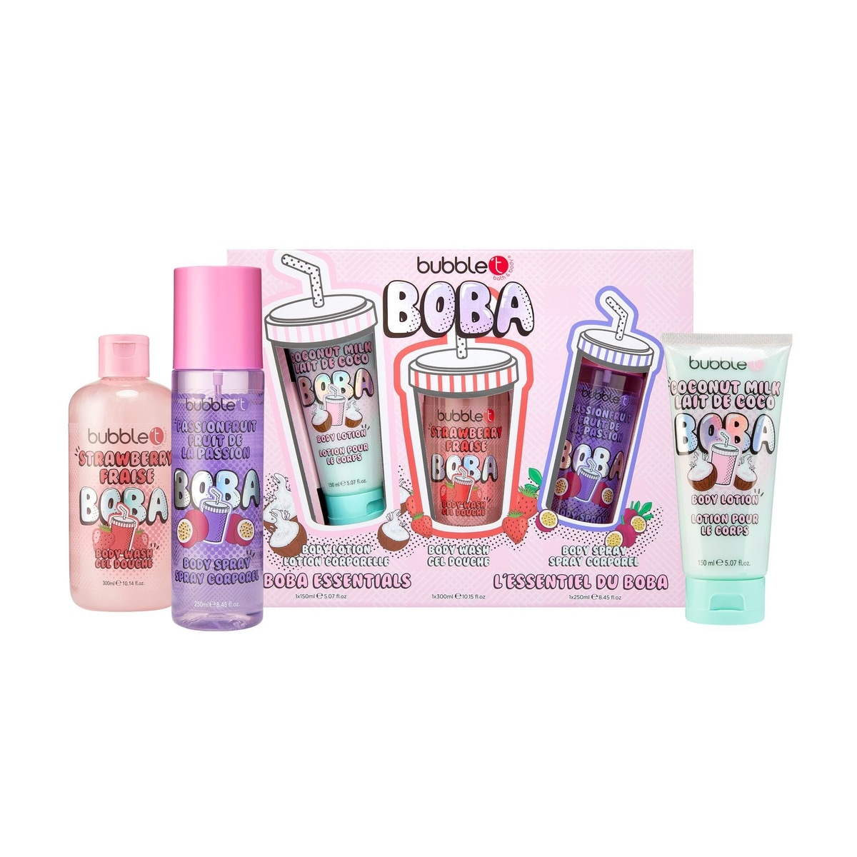 Boba Lotion, Body Wash and Body Spray Set