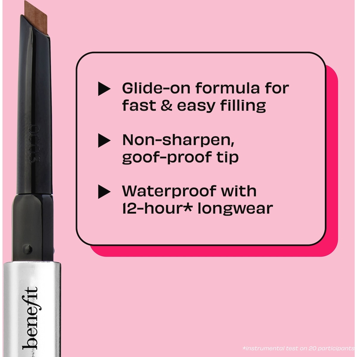 Goof Proof Waterproof Easy Shape & Fill Eyebrow Pencil Mini