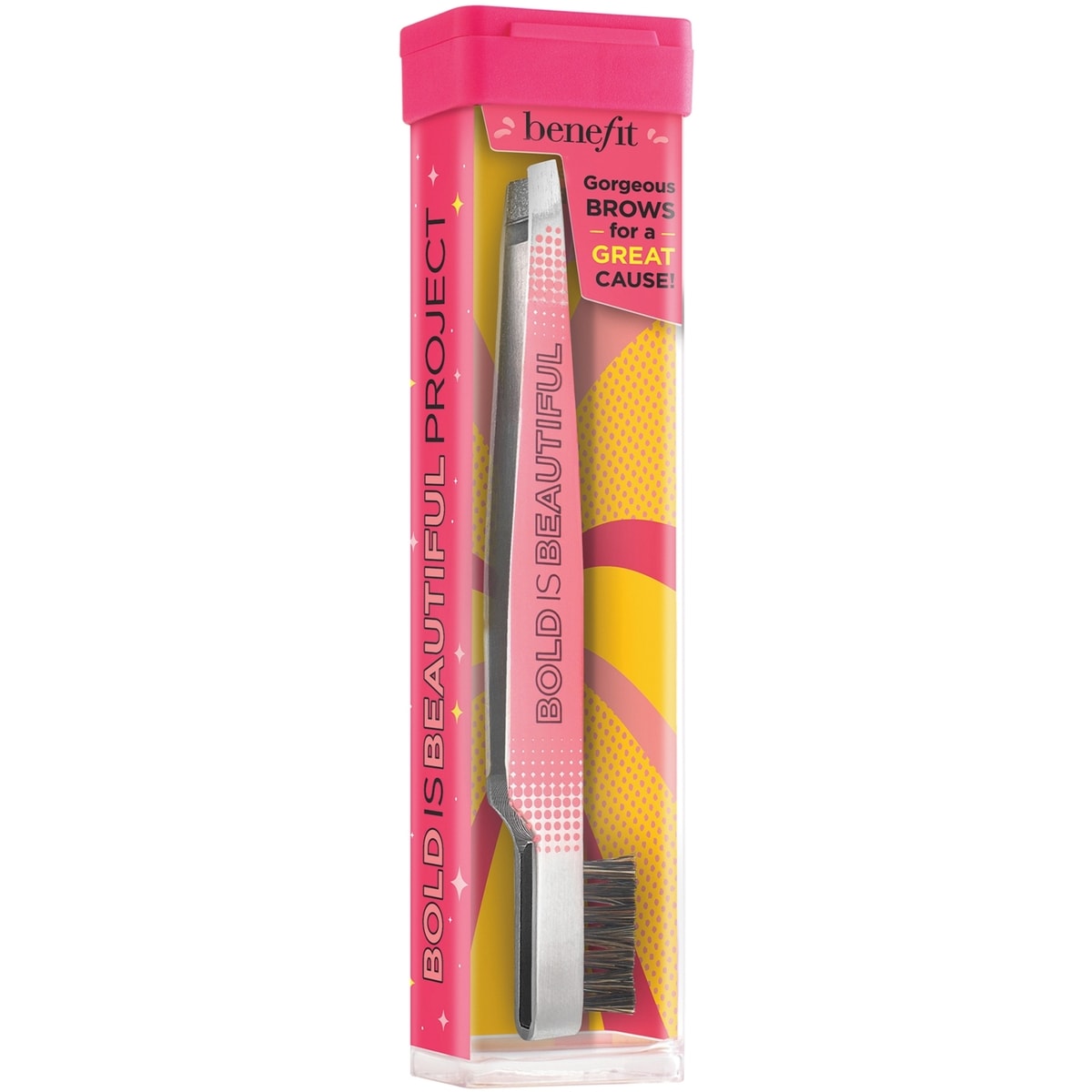 Slant Tweezer & Brow Brush custom-designed brow tool