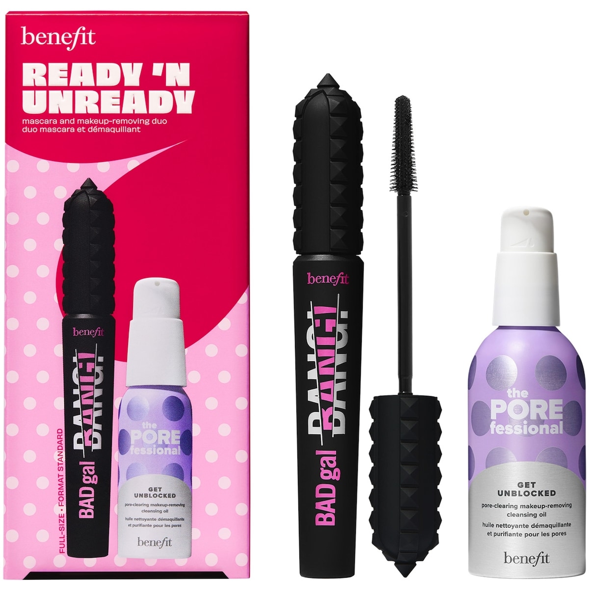 Ensemble de mascara et d’huile nettoyante Ready ‘n Unready