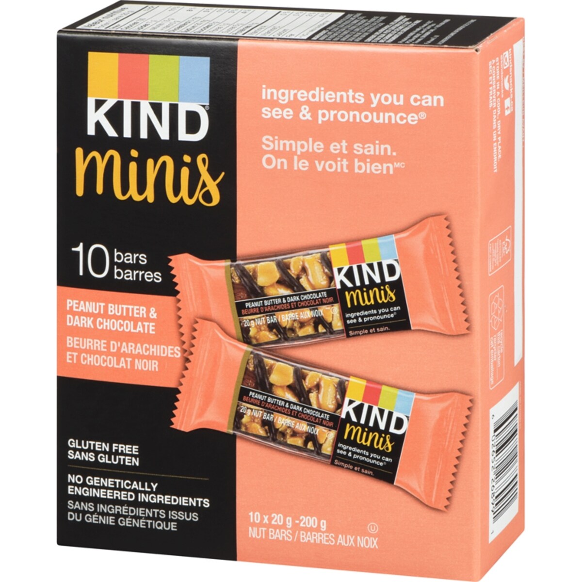 Mini-barres  Amandes, beurre d'arachide et chocolat noir