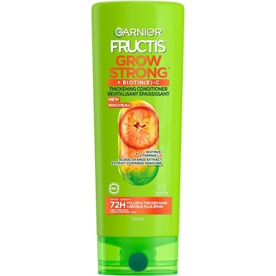 Fructis Grow Strong Thickening Conditioner, Thickens Fine Hair, with Vitamin C