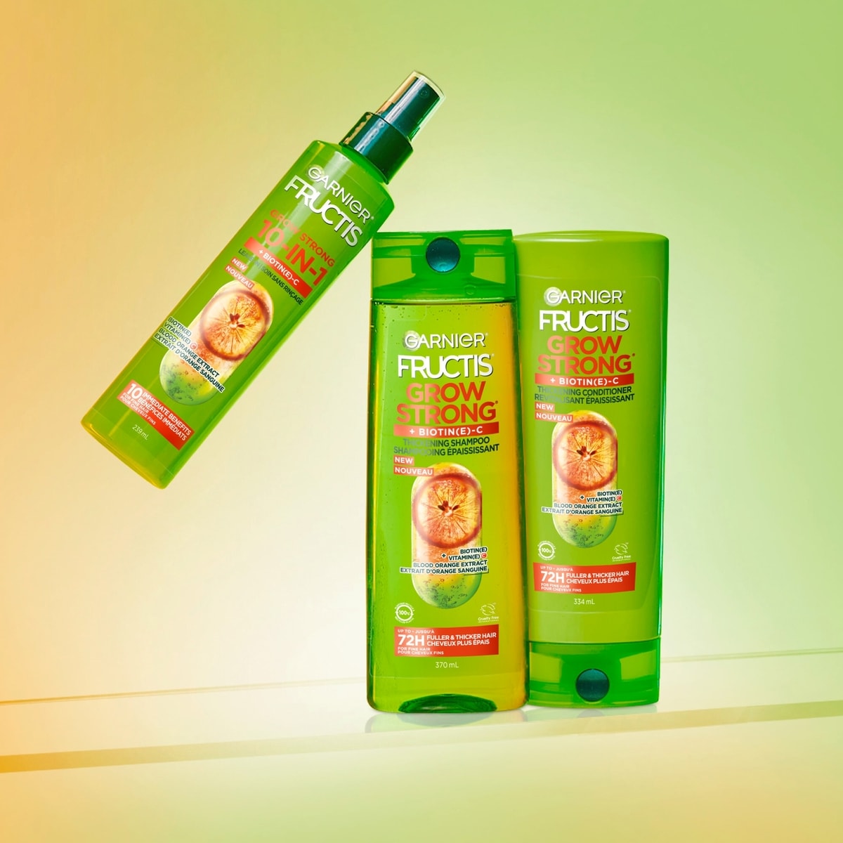 Fructis Grow Strong Revitalisant Épaississant pour Cheveux Fins