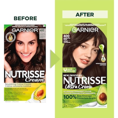 Nutrisse Ultra Crème, Permanent Hair Dye, 100% Grey Coverage 5