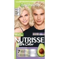 Garnier Ultra Color Hair Bleach PL1 Light Platinum – Permanent Hair Color Lifts Up to 7 Levels, Nourishing Formula, 1 Kit 1