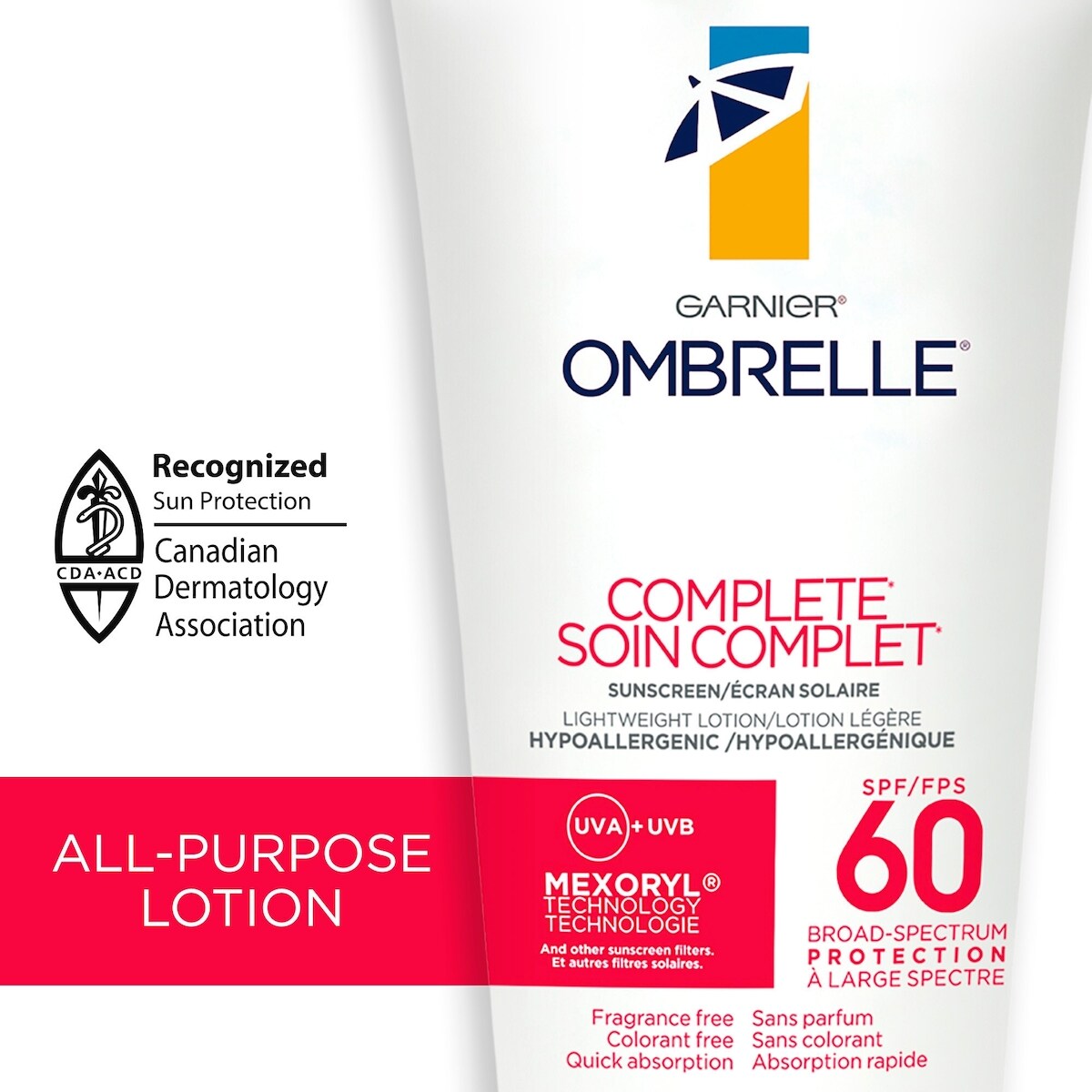 Crème solaire soin complet, FPS 60