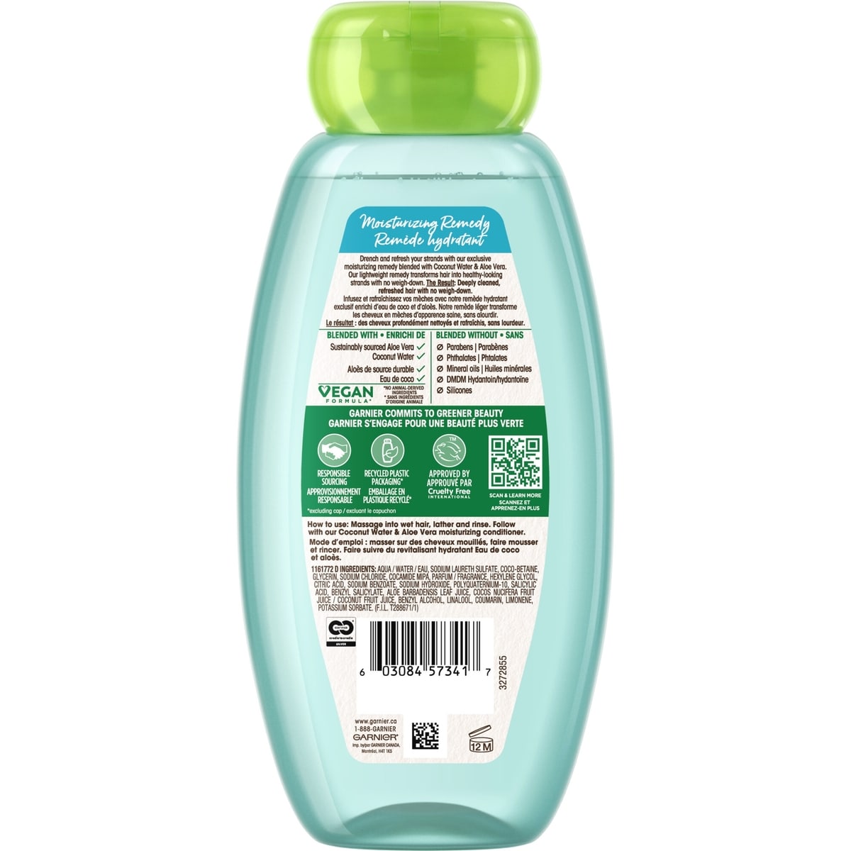 Whole Blends Shampooing Hydratant à L'eau de Coco et Aloès