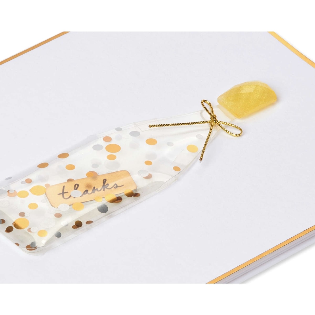 Carte de remerciement sans texte Papyrus (Message dans une bouteille)