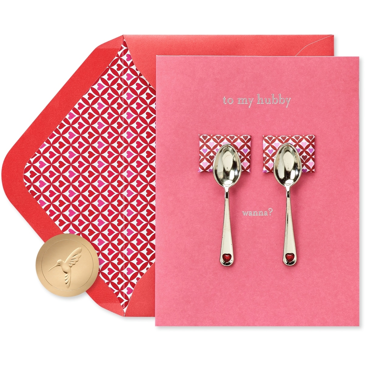 Funny Valentine’s Day Card for Husband (Spoons)