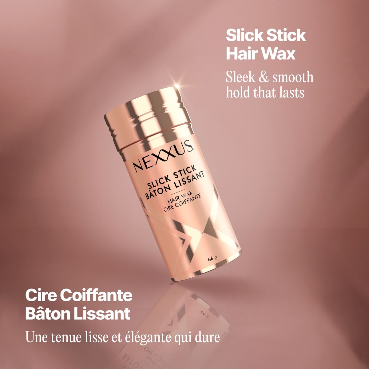 Nexxus Strong Hold Hair Wax Slick Stick for Slicked-Back Look with