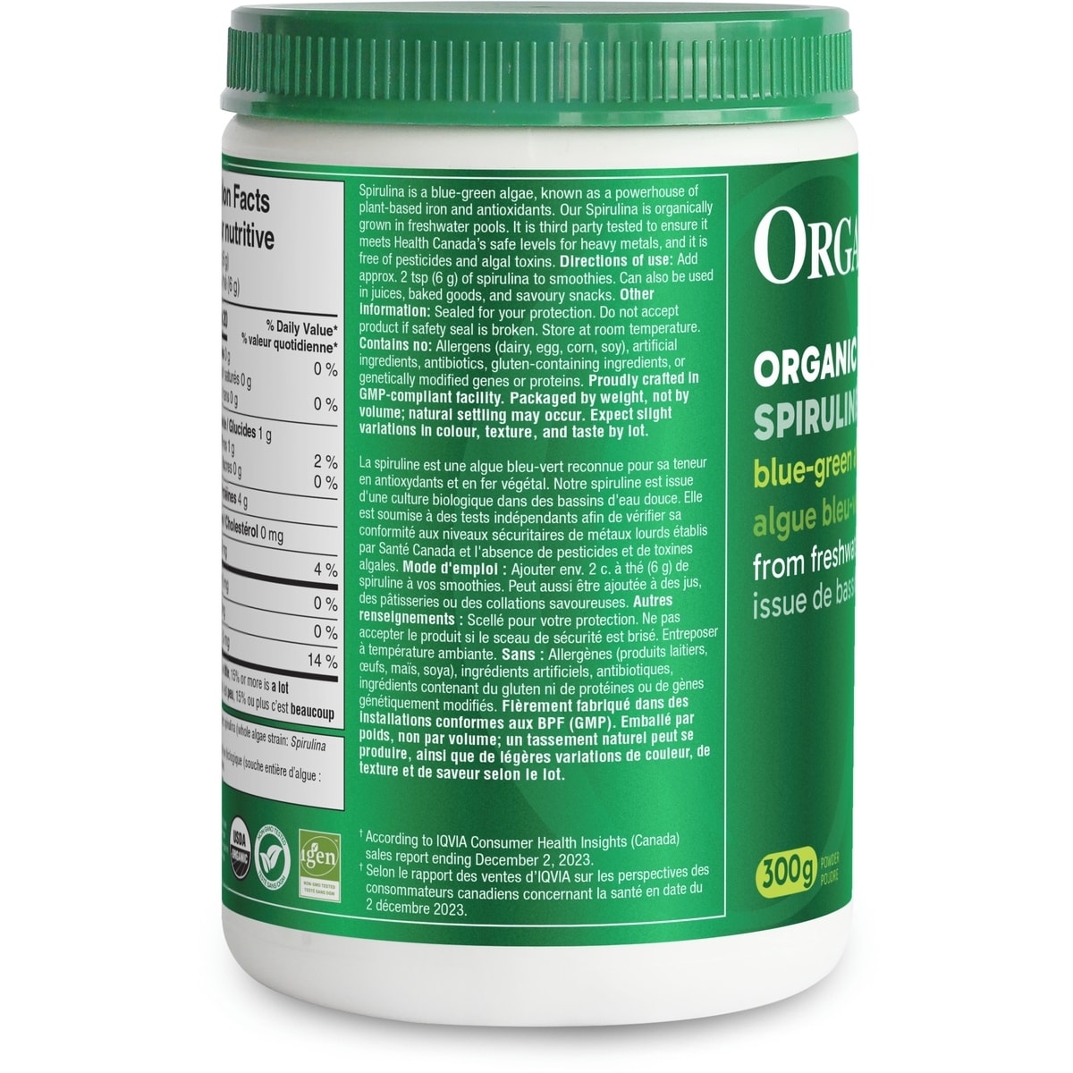 Spirulina Organic Powder