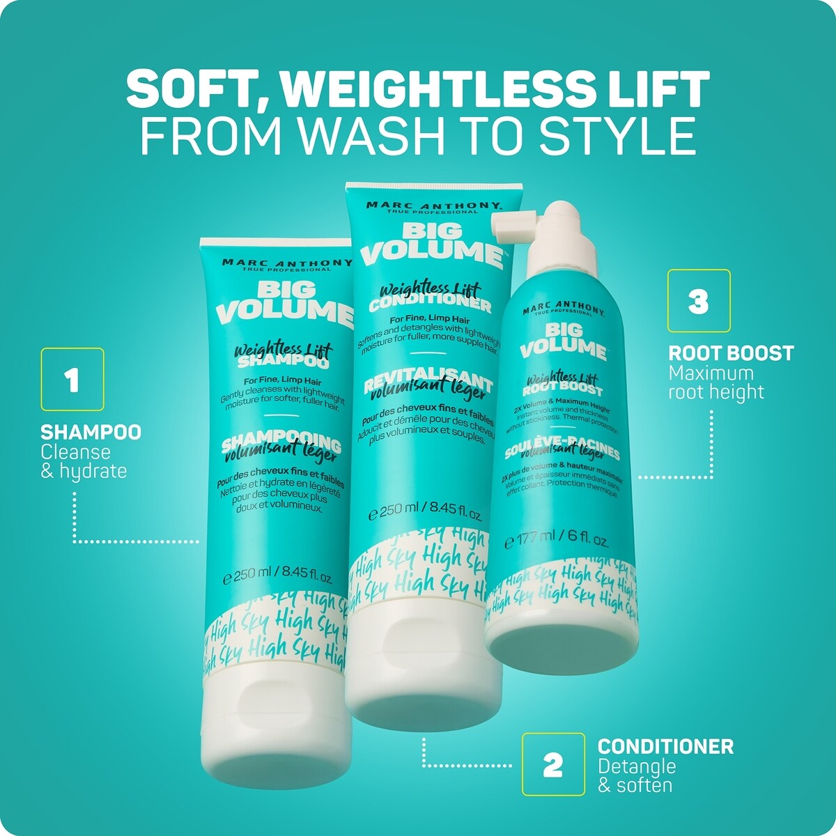 Big Volume Soulève-Racines Volumisant Léger 8.4 oz