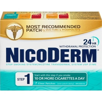 Stop Smoking System, STEP 1, 7 clear patches (one patch daily) 21 mg/day