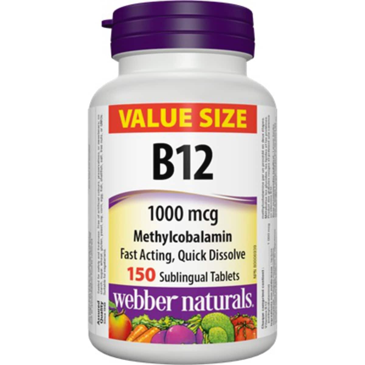 Webber Vitamin B12 Methylcobalamin 1000 mcg