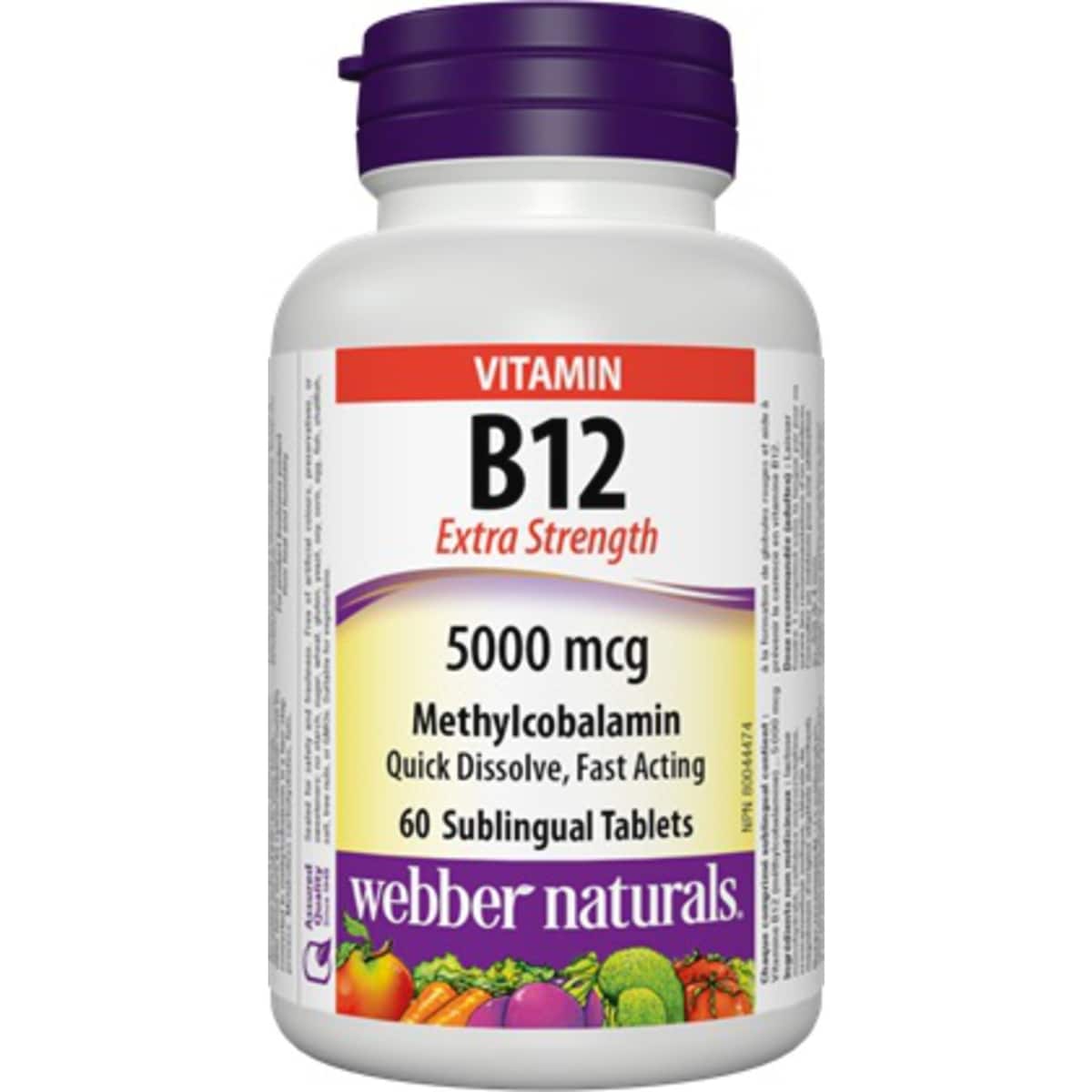 Vitamine B12 Ultra-fort Méthylcobalamine 5 000 mcg
