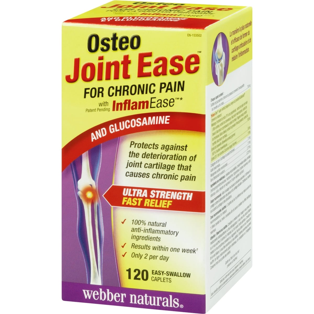 Osteo Joint Ease avec InflamEase et Glucosamine