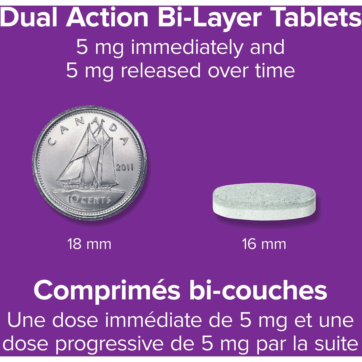 Mélatonine Puissance maximale Libération double action 10 mg