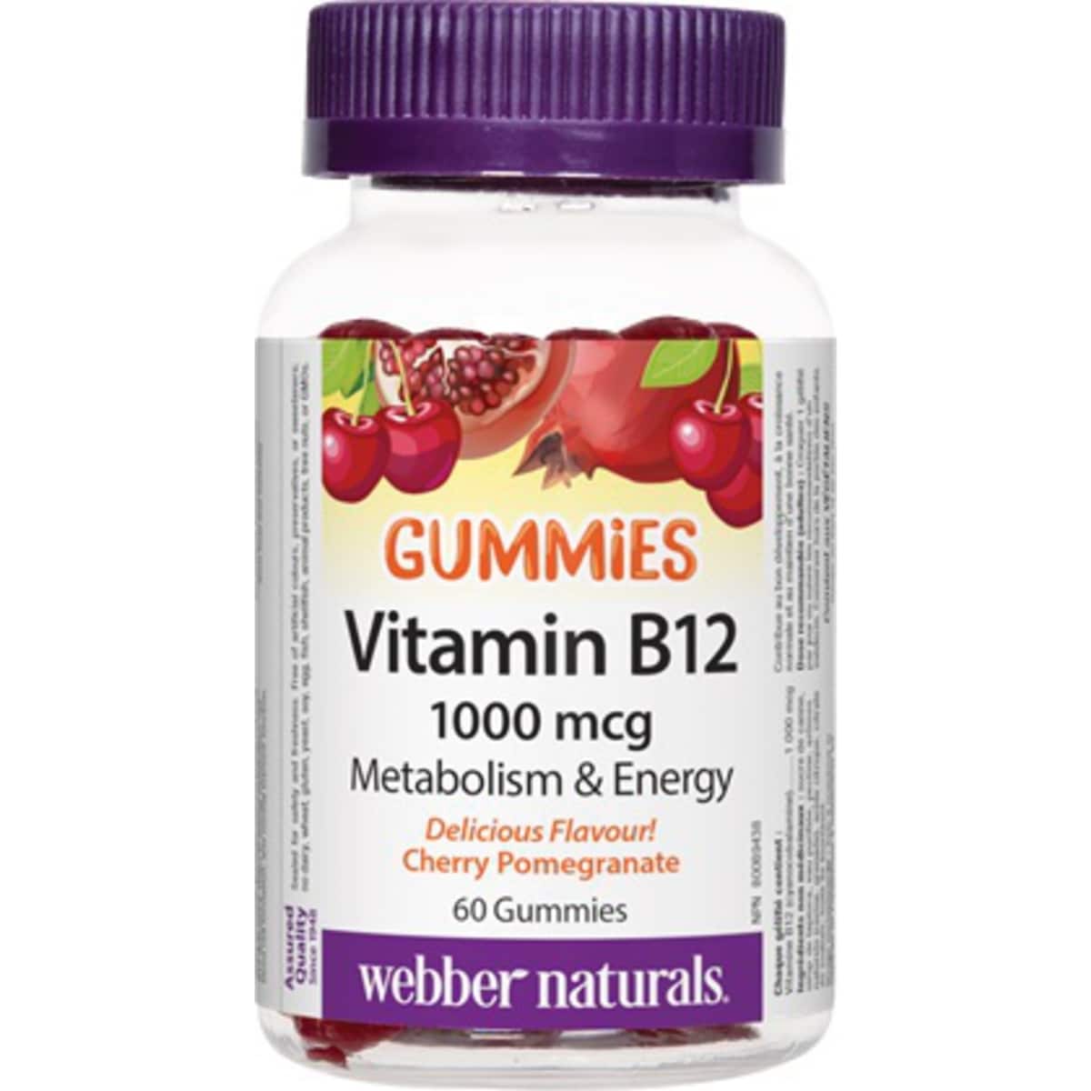 Vitamine B12  1 000 mcg Cerise grenade