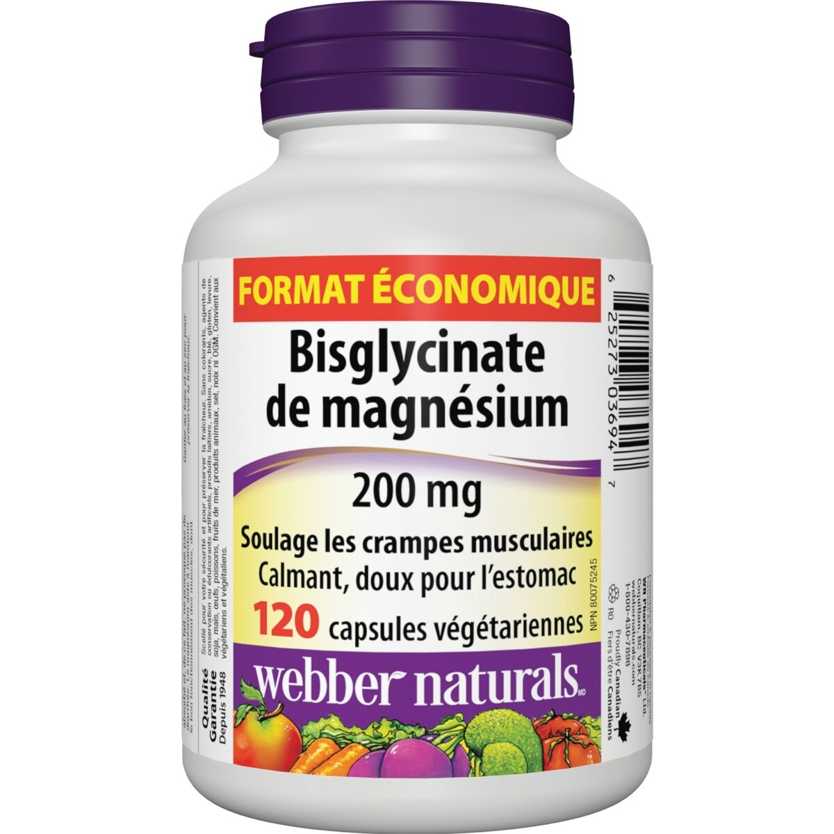 Bisglycinate de magnésium 200 mg