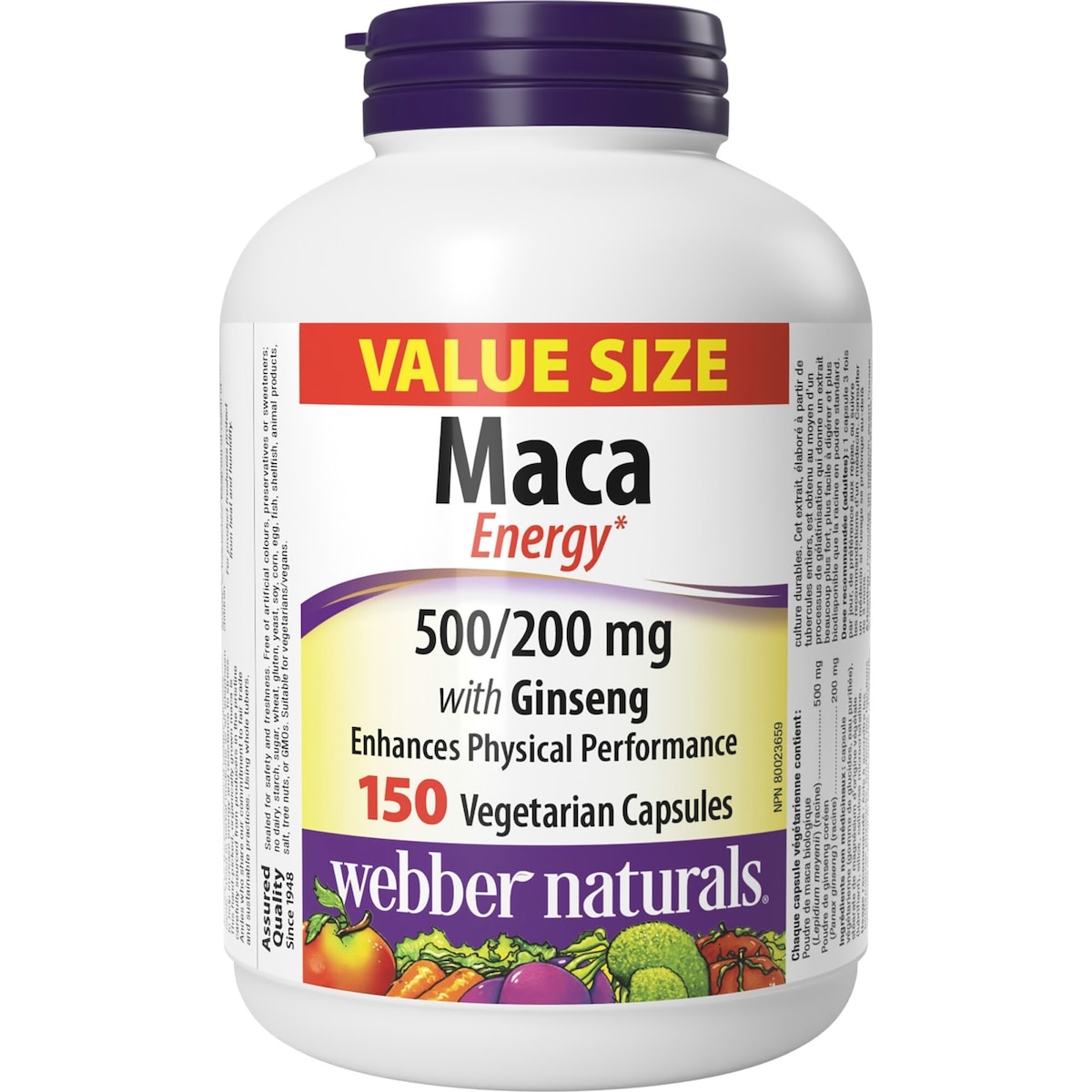Maca avec ginseng 500/200 mg