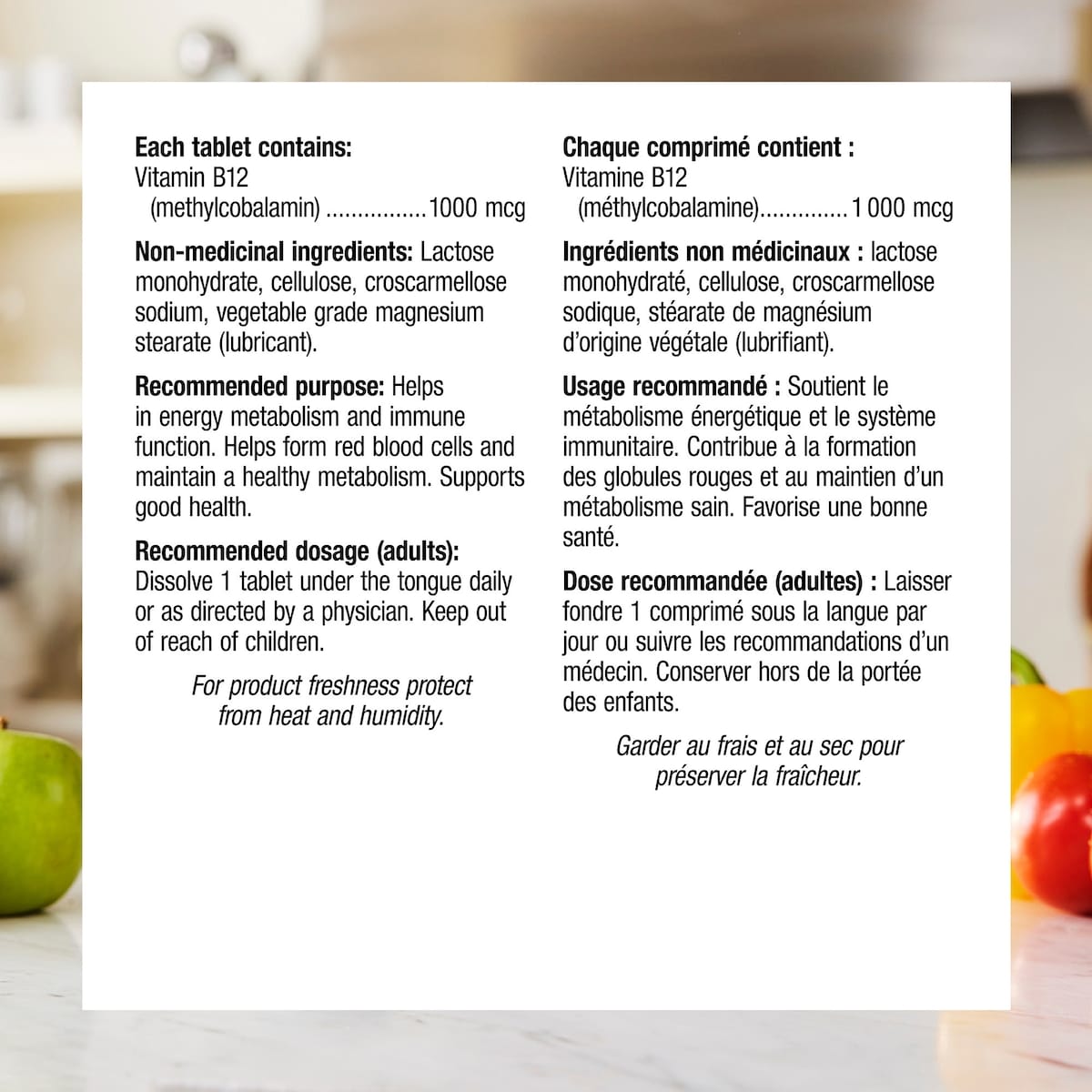 Vitamin B12 Methylcobalamin 1000 mcg
