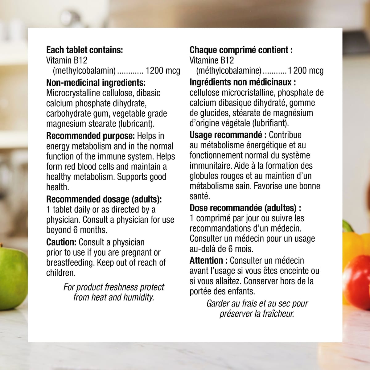 Vitamine B12 à libération lente