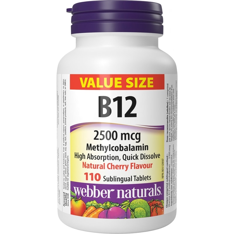 Webber Vitamin B12 Methylcobalamin 2500 mcg