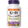 Webber Vitamin K2+D3 120 mcg/1000 IU