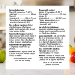 Vitamin K2+D3 120 mcg/1000 IU 2