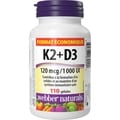 Webber Vitamine K2+D3 I20 mcg/I 000 UI