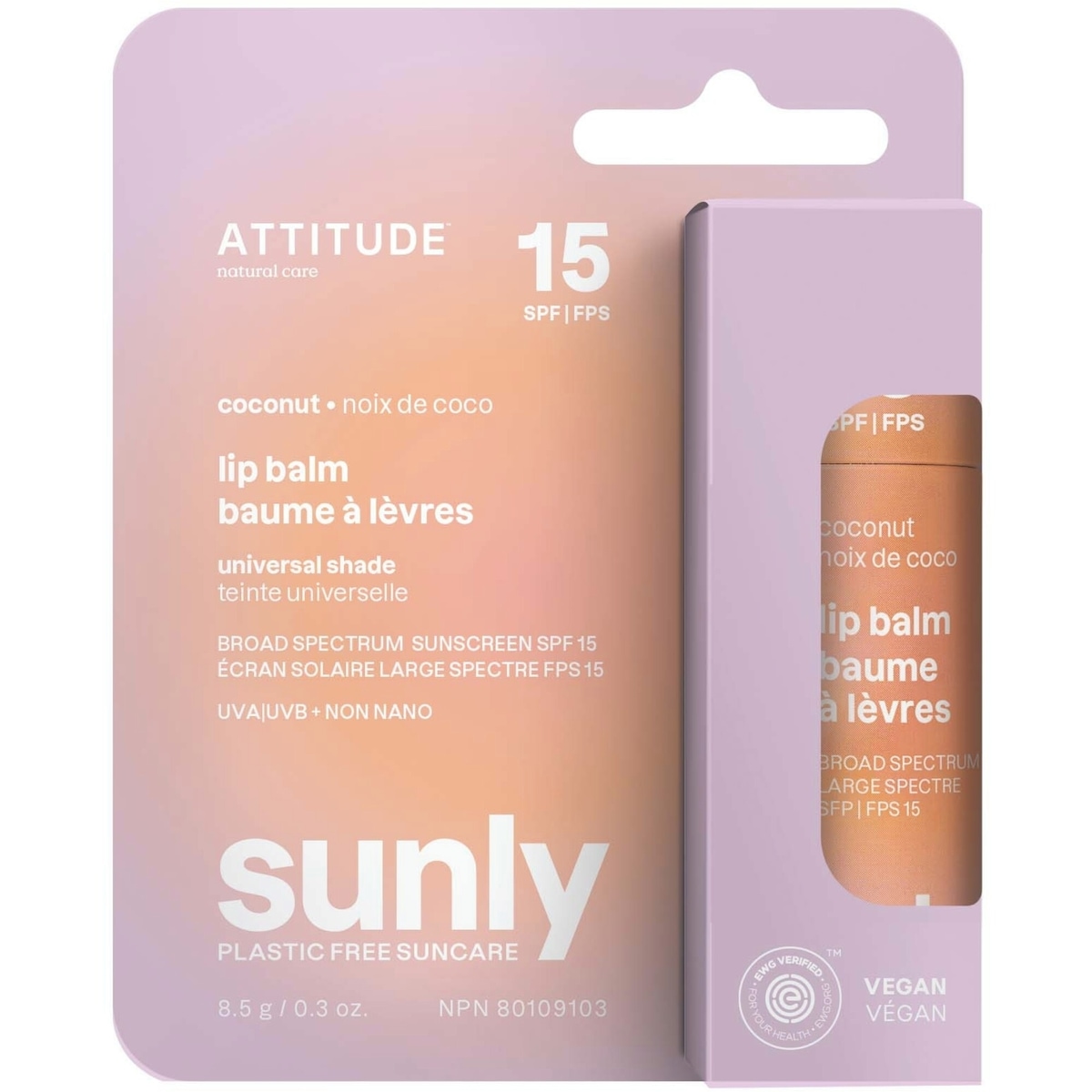 Baume à Lèvres - FPS 15 - Noix de Coco