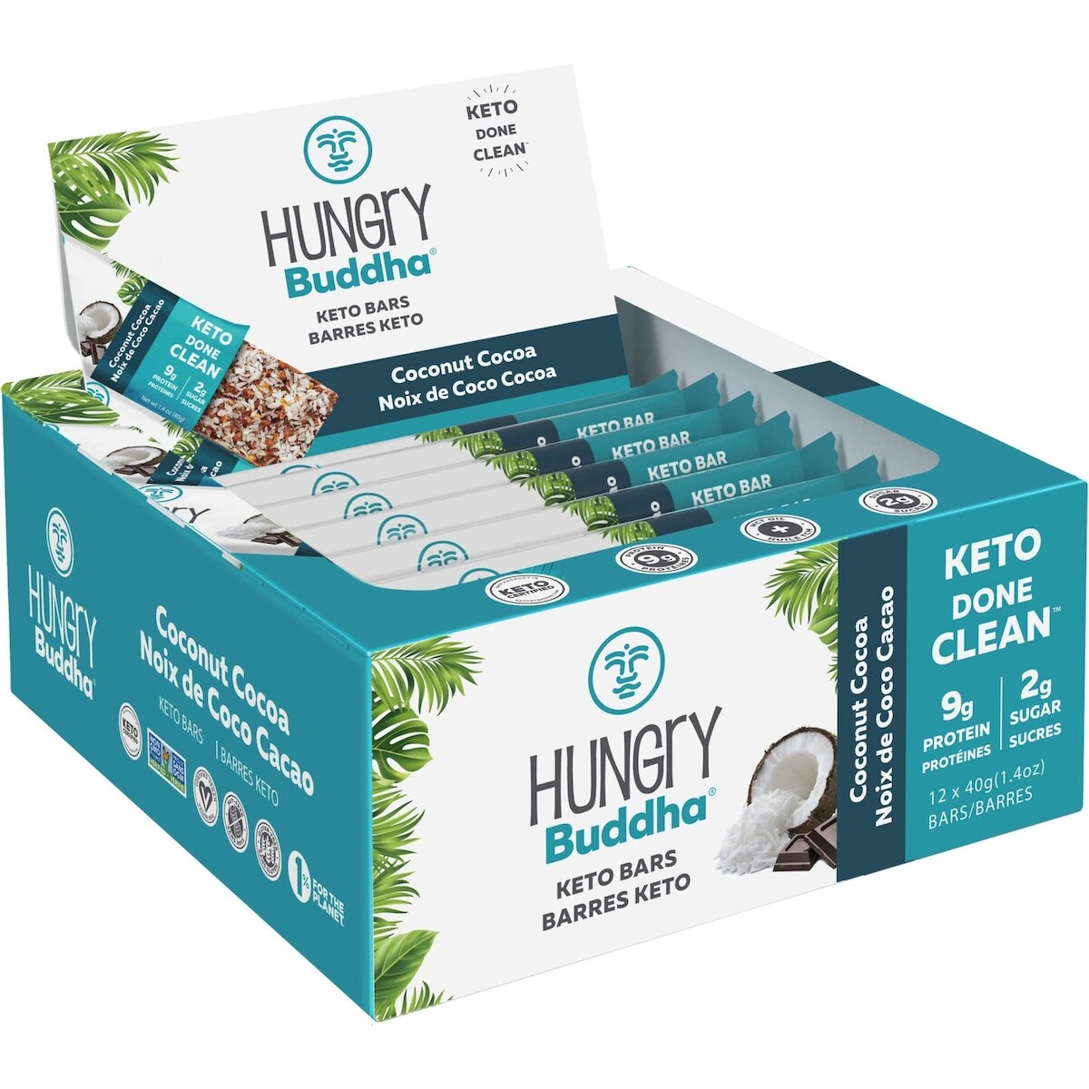 Barre keto Noix de coco cacao 12 x 40g