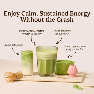 Matcha Latte with Probiotics 5