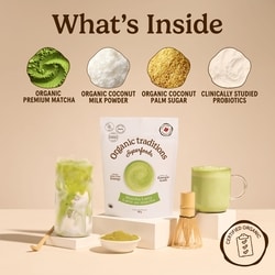 Latte matcha avec probiotiques 6