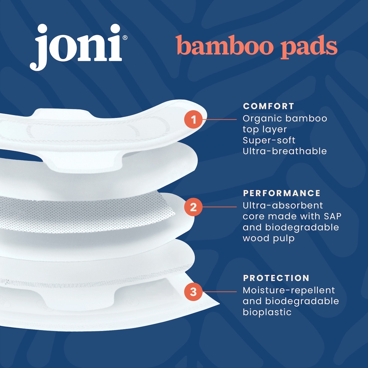 Organic Bamboo Overnight Pads • All-Night Comfort, Plant-based