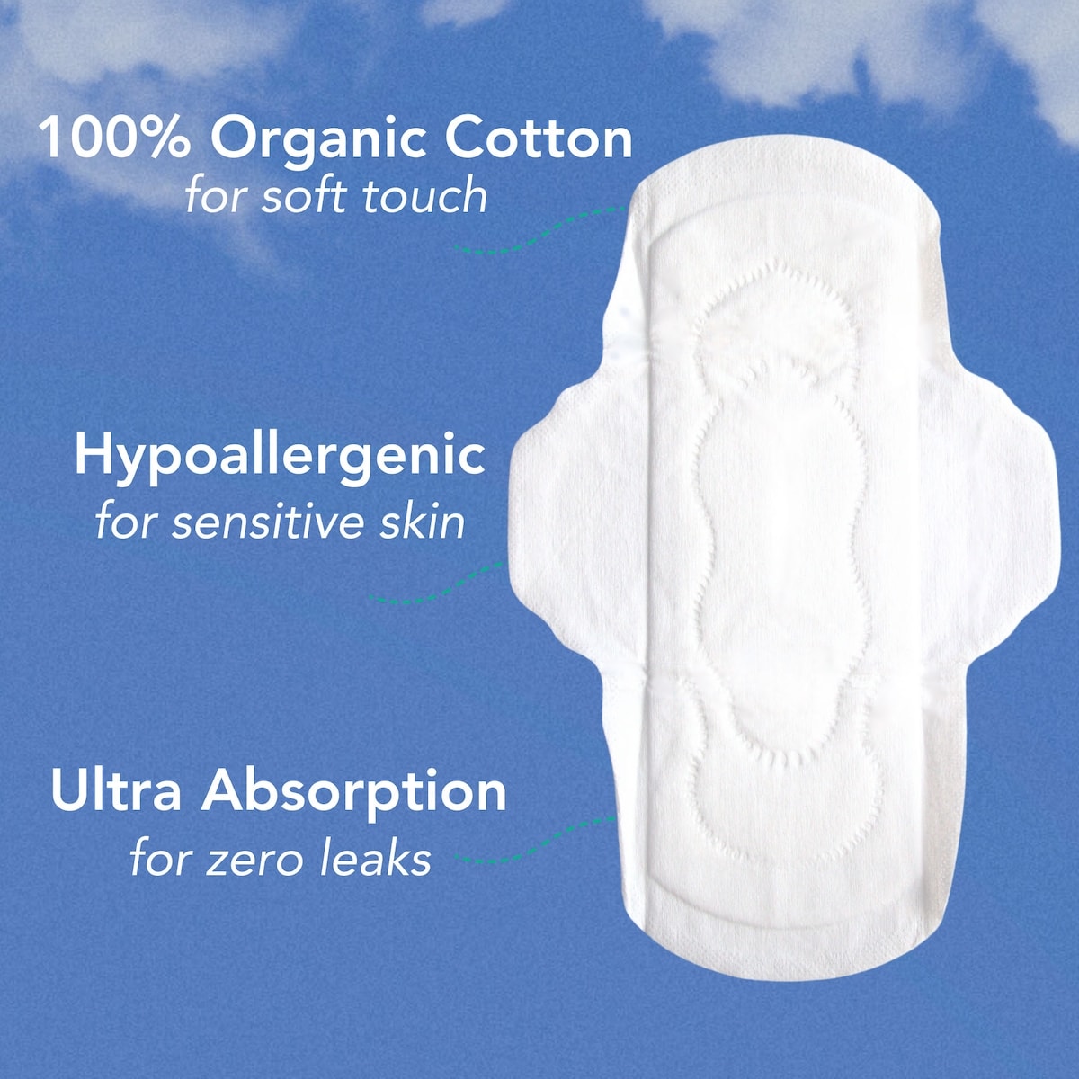 Serviettes en Coton Bilogique avec aisles - Régulier