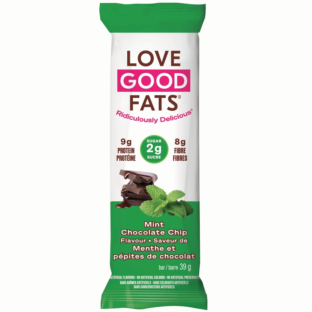 Love Good Protein Snack Mint Chocolate Chip Flavour