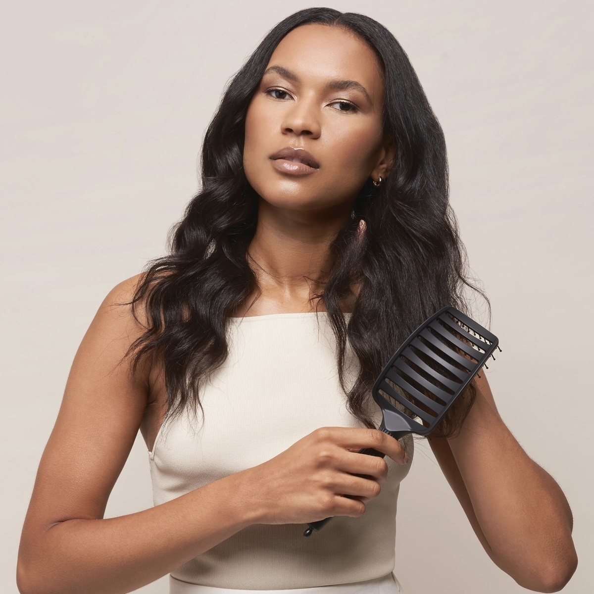 Brosse à cheveux avec fentes